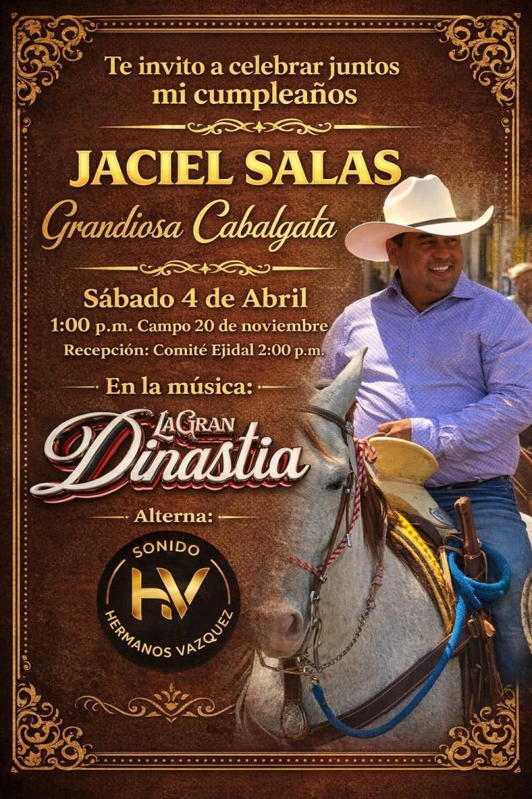 ​Invitan a gran cabalgata por el cumpleaños de Jaciel Salas