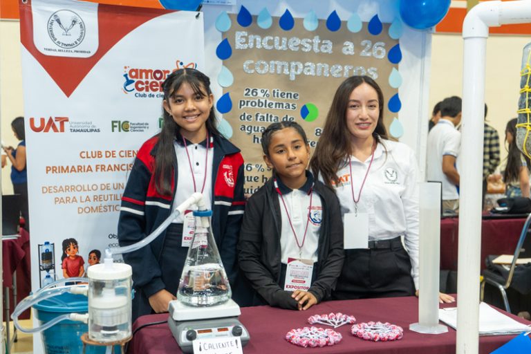 Con asesoría de la UAT alumnas de primaria crean filtro ecológico de agua