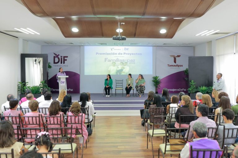 Premia DIF Tamaulipas a organizaciones ganadoras de la convocatoria Familias en Paz 2026