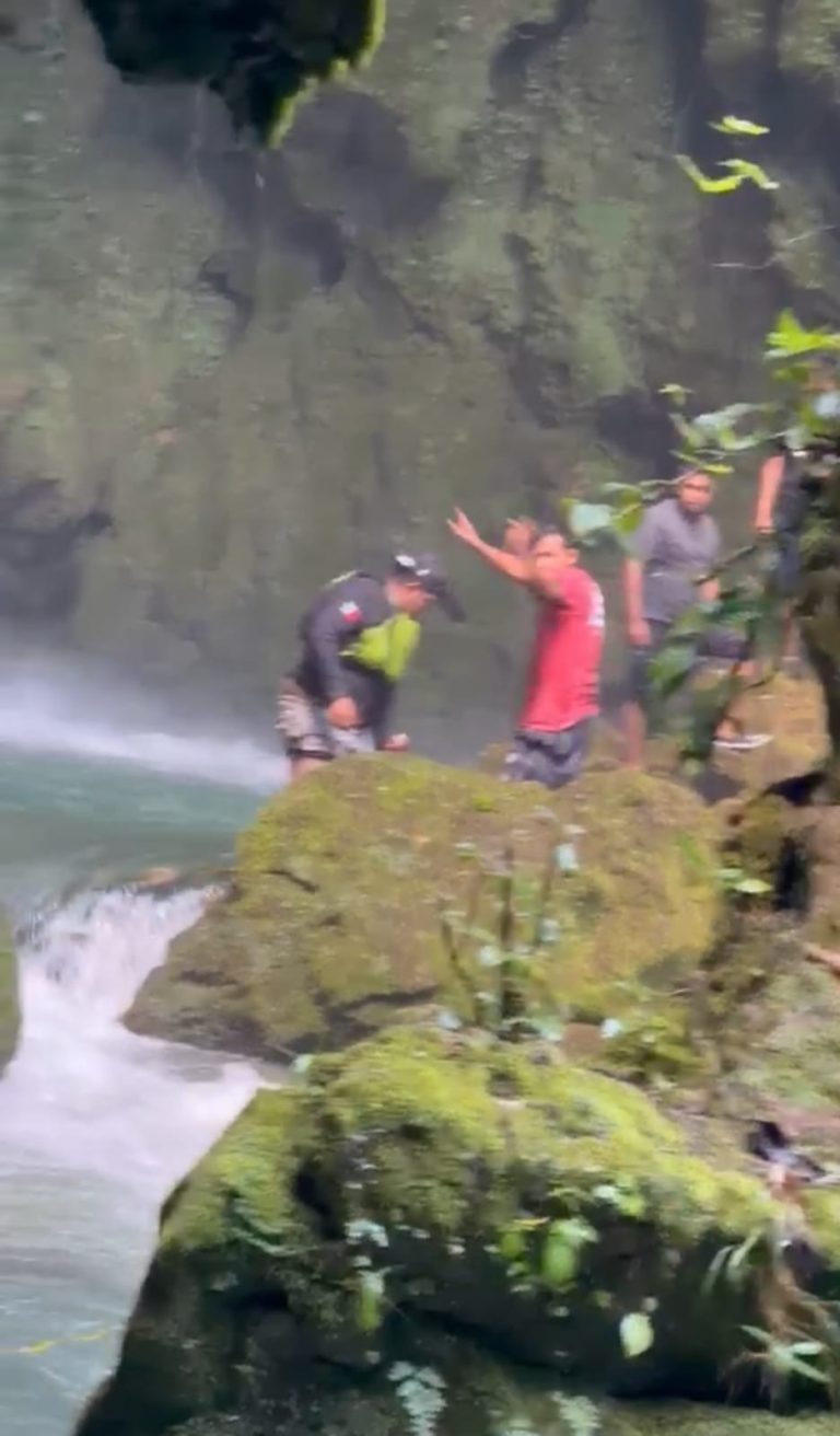 Fallece menor de 14 años por ahogamiento en cascada La Golondrina