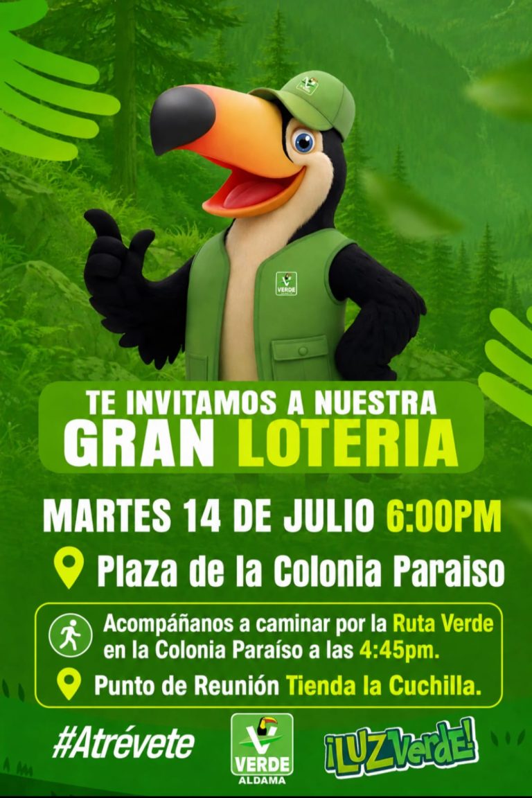 ​¡Gran Lotería y Caminata por la Ruta Verde en la Colonia Paraíso!