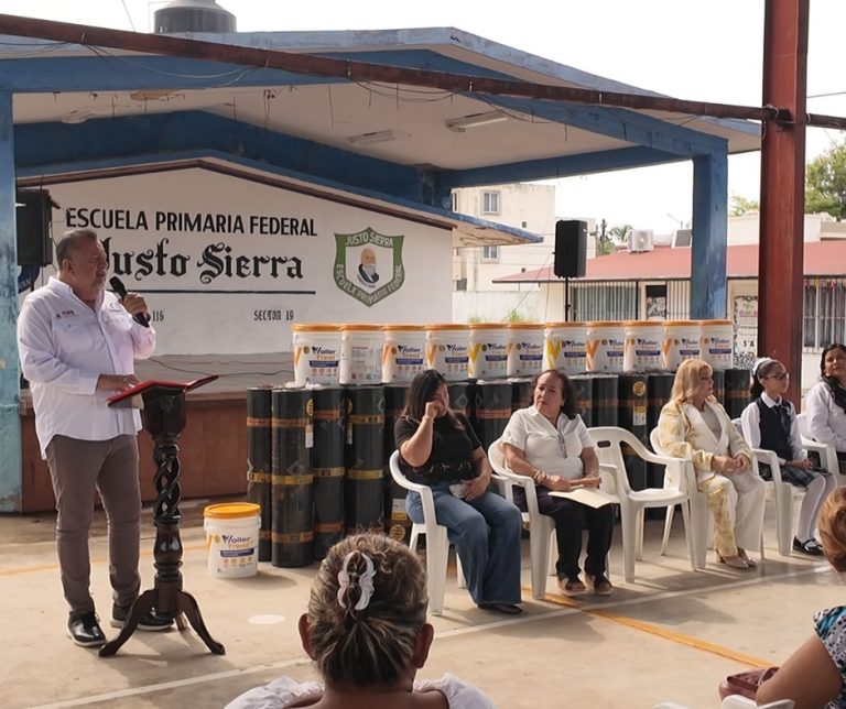 Impulsa Gobierno del Estado infraestructura educativa en escuelas de Tampico