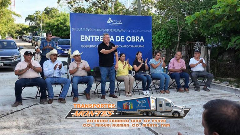 ​Inauguran pavimentación en la colonia 13 de Julio de Ocampo Tamaulipas