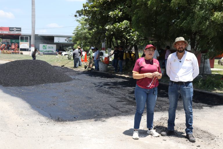 Intensifica Patty Chío acciones de bacheo