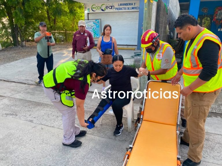 Joven motociclista termina fractura
