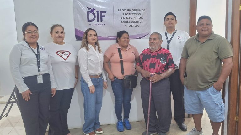 Reincorpora DIF El Mante a  adulto mayor con la familia