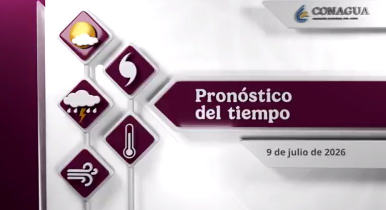 Consulta el #VideoPronóstico del #SMNmx y planea tus actividades para este jueves 9 de julio. ¡Buenos días!