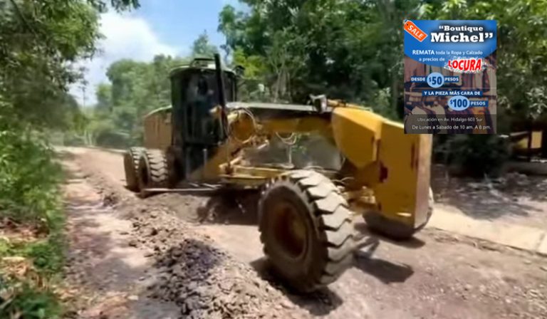 Pavimentarán camino en Gómez Farías